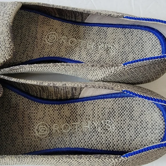 ROTHY'S Taupe Heather Loafers Women's 10.5 Casual Comfort Quit Luxury Minimalist